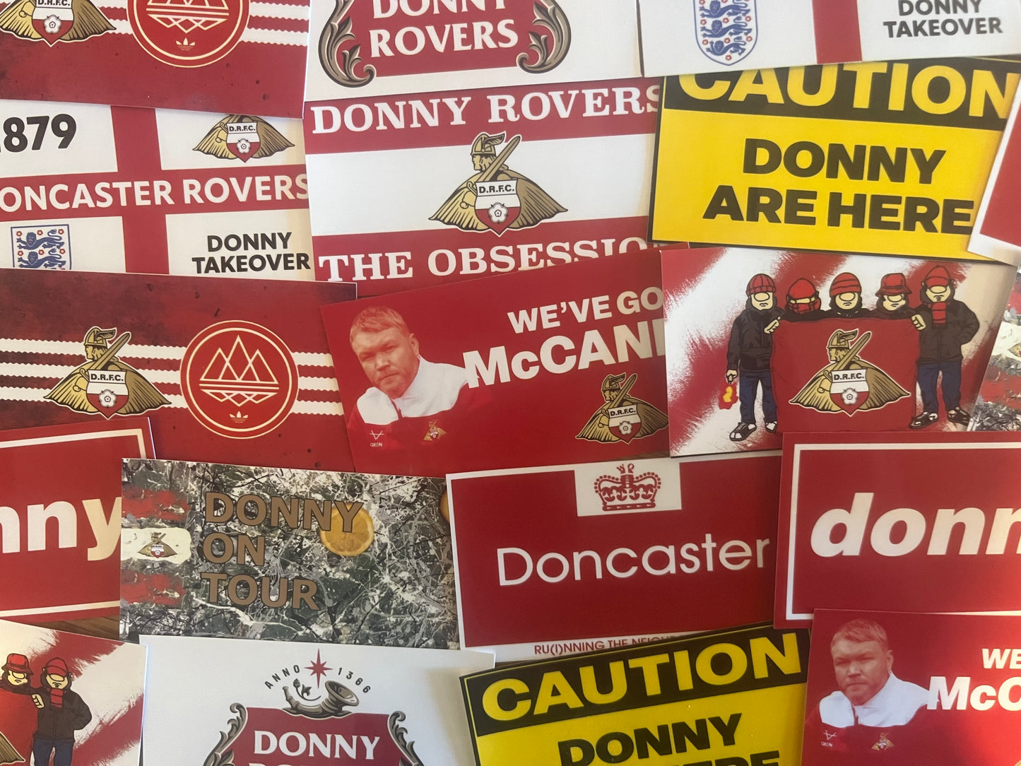 Mixed Doncaster Rovers Sticker Pack