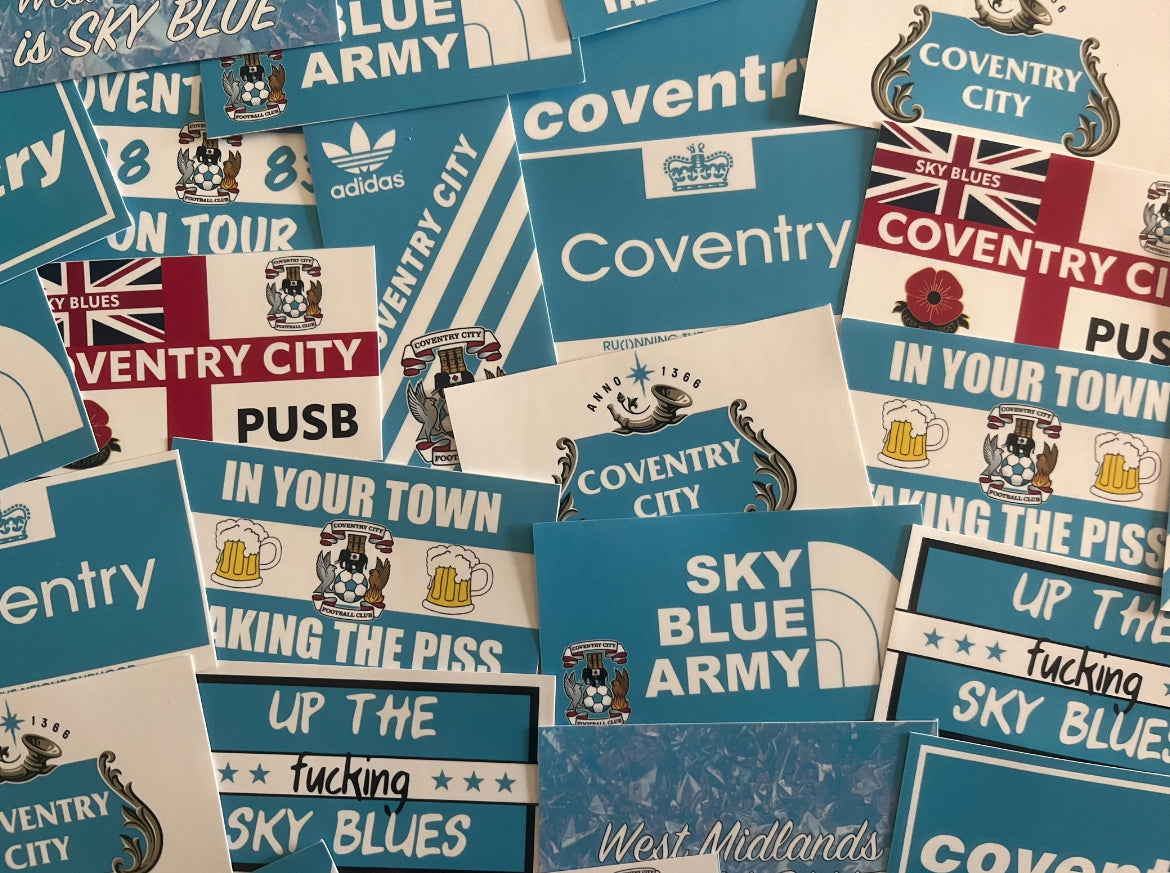 Mixed Coventry City Sticker Pack