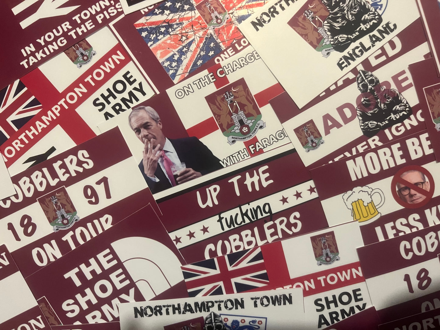 Mixed Northampton Town Sticker Pack