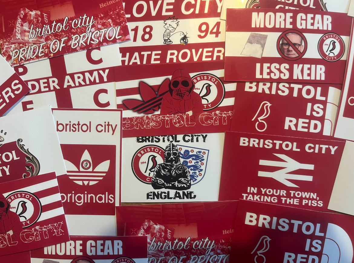 Mixed Bristol City Sticker Pack