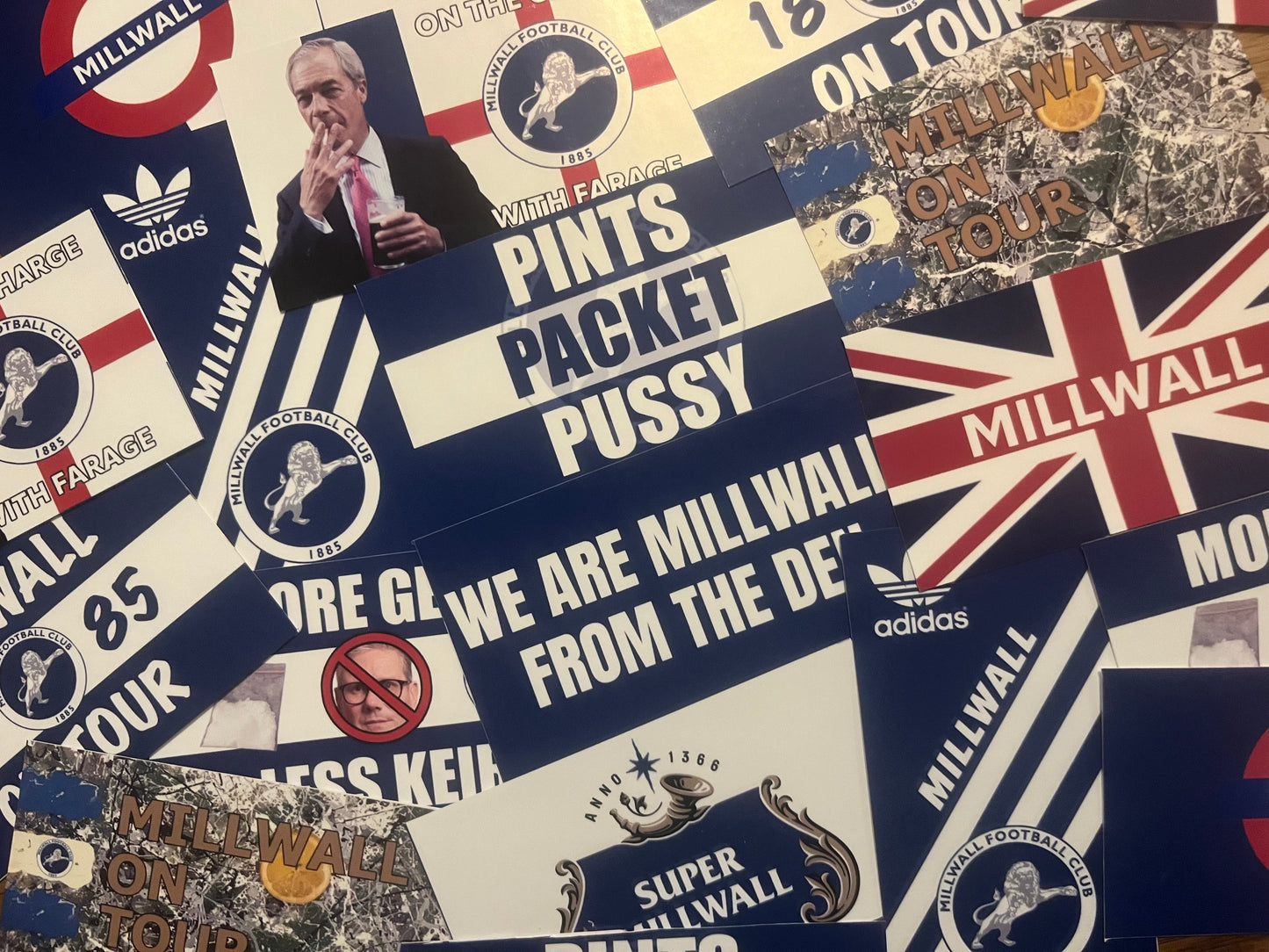 Mixed Millwall Sticker Pack