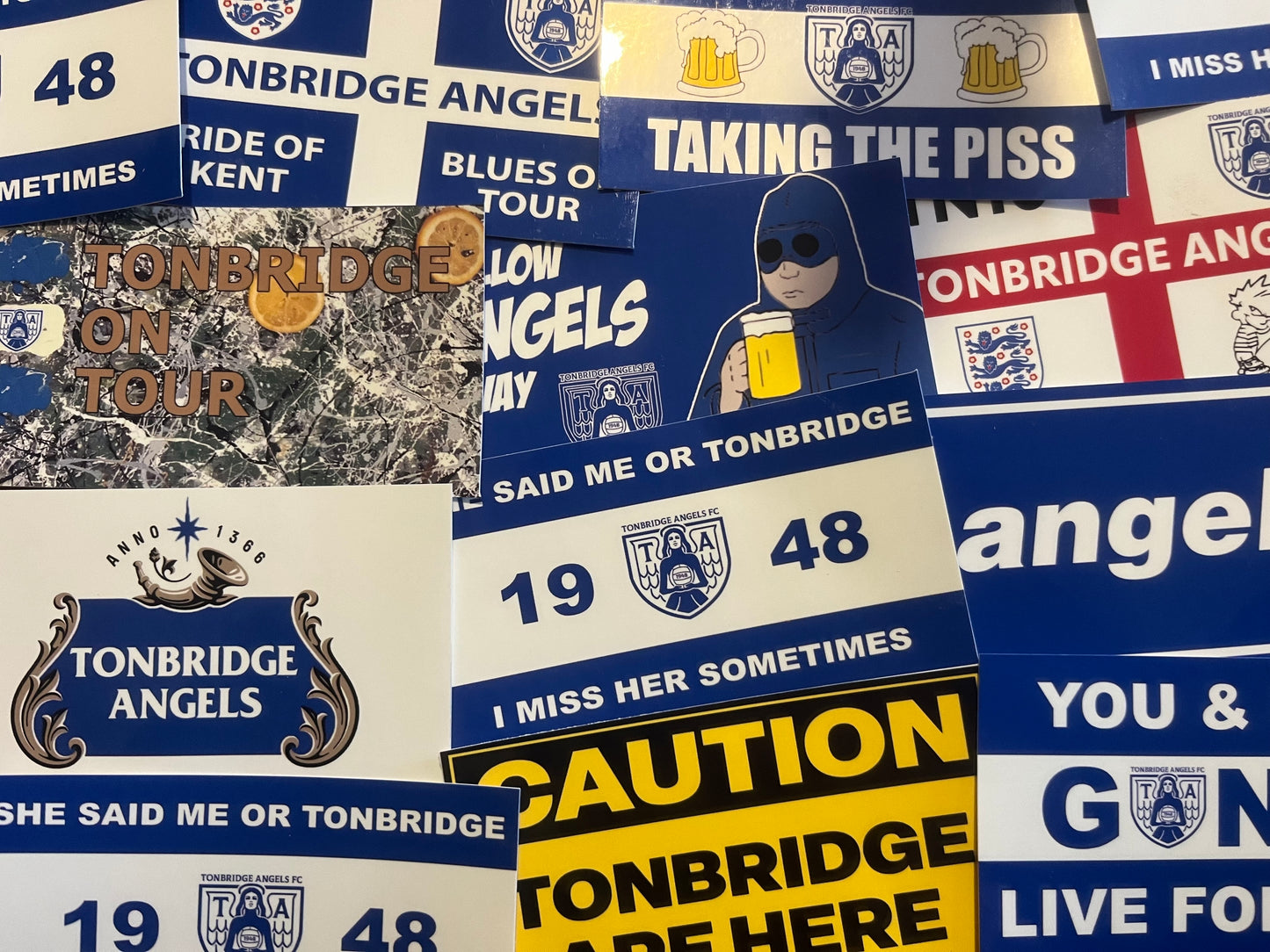 Mixed Tonbridge Angels Sticker Pack