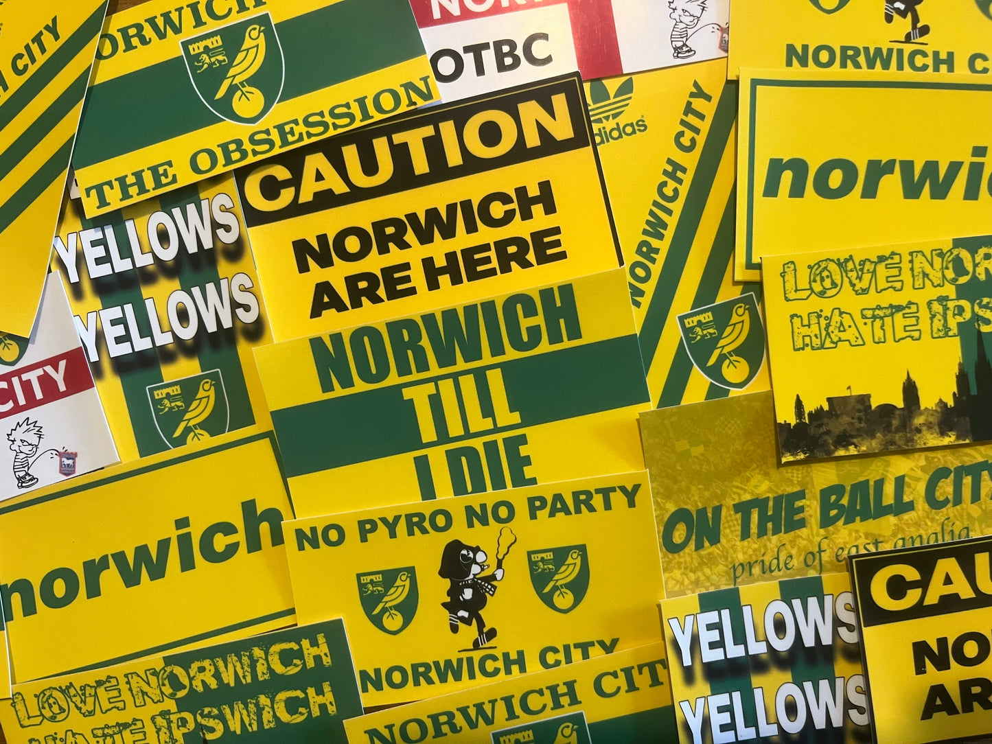 Mixed Norwich City Sticker Pack