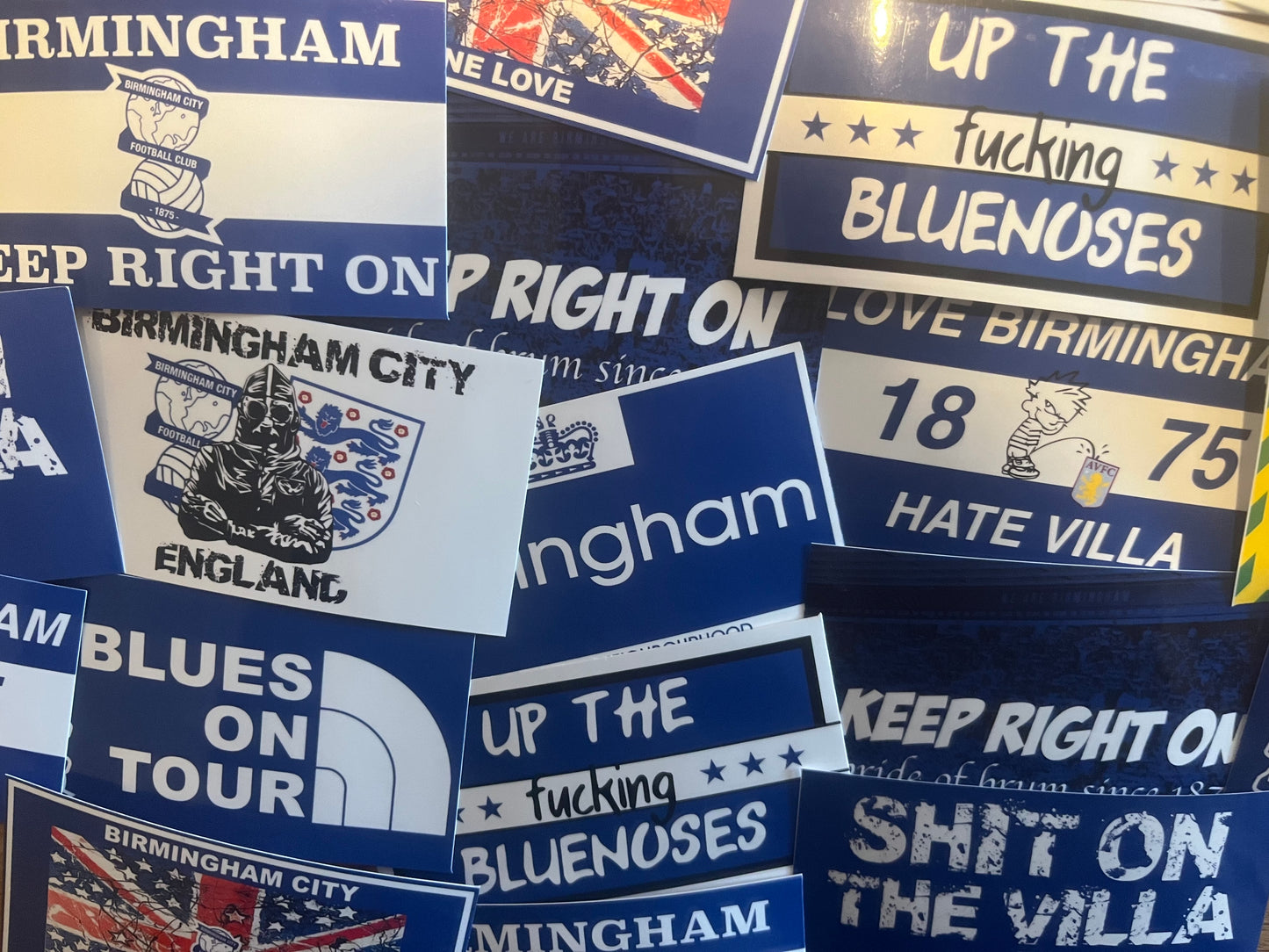 Mixed Birmingham City Sticker Pack