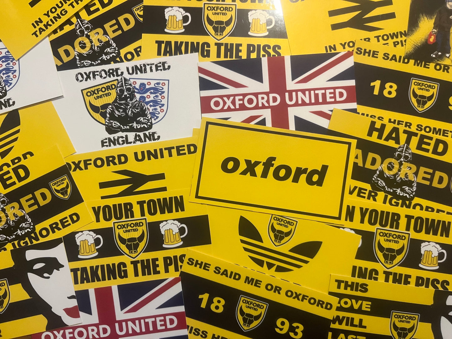 Mixed Oxford United Sticker Pack