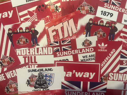 Mixed Sunderland Sticker Pack