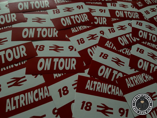 Pack of 30 Altrincham - On Tour Stickers (7x7cm)