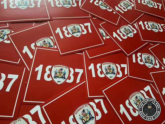 Pack of 30 Barnsley - 1887 Stickers (7x7cm)