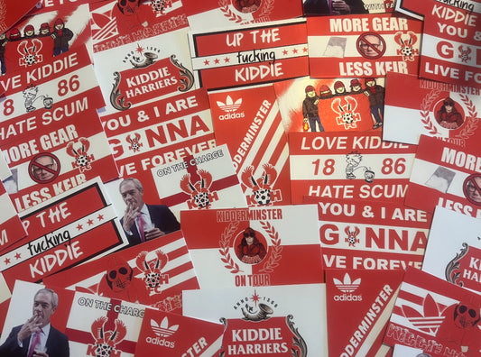 Mixed Kidderminster Harriers Sticker Pack