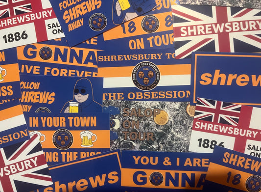 Mixed Shrewsbury Town Sticker Pack