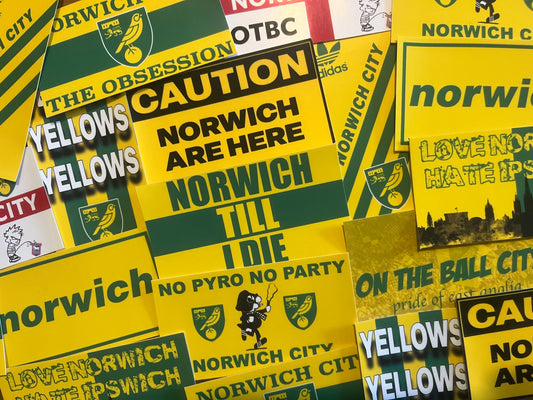 Mixed Norwich City Sticker Pack