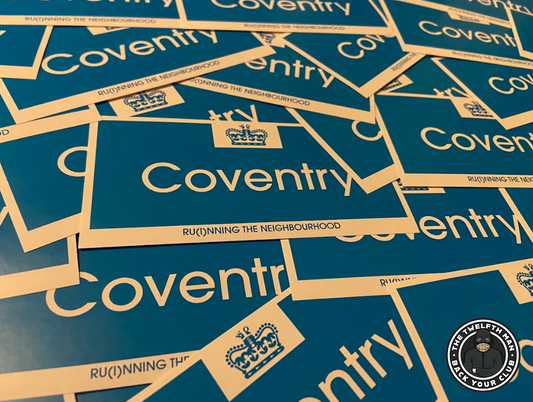 Pack of 30 Coventry City - Weekend Offender Inspired Stickers (12x6cm)