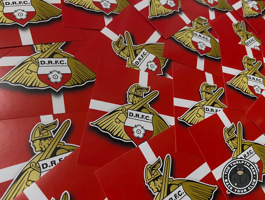 Pack of 30 Doncaster Rovers -  Badge Stickers (7x7cm)