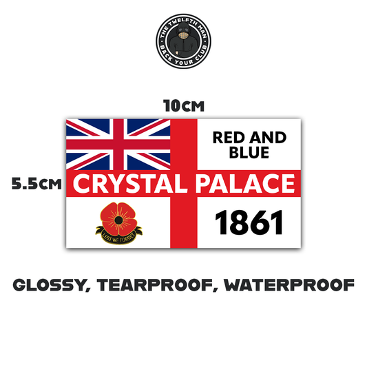 Crystal Palace Inspired St. George's Cross Stickers