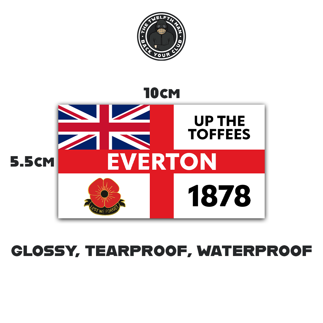 Everton Inspired St. George's Cross Stickers