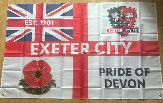 Exeter City 5x3 flag