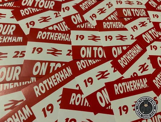 Pack of 30 Rotherham United - On Tour Stickers (7x7cm)