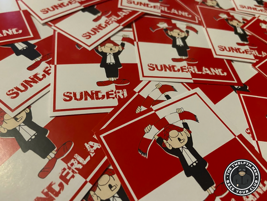 Pack of 30 Sunderland - Man With Scarf Stickers (7x7cm)