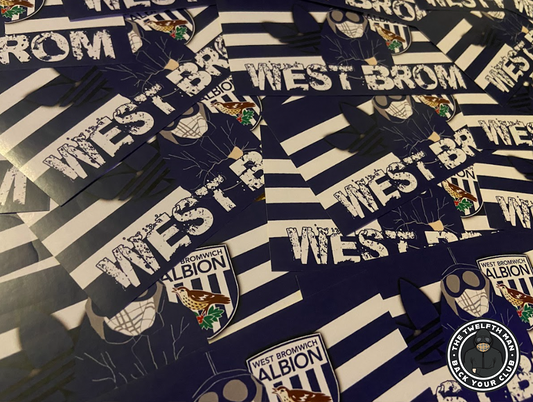 Pack of 30 West Brom - Hooligan Stickers (12x6cm)