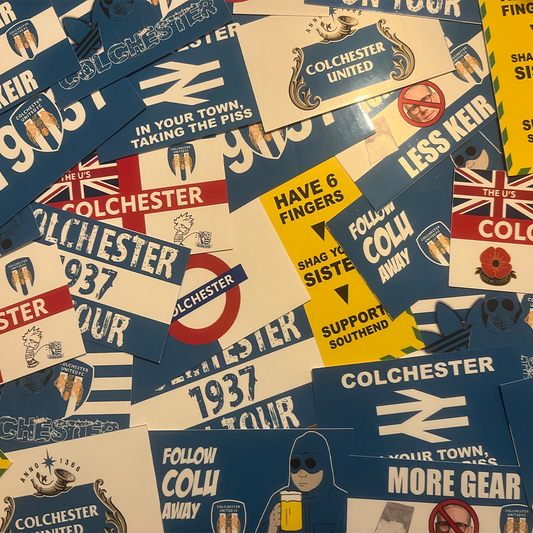 Mixed Colchester United Sticker Pack